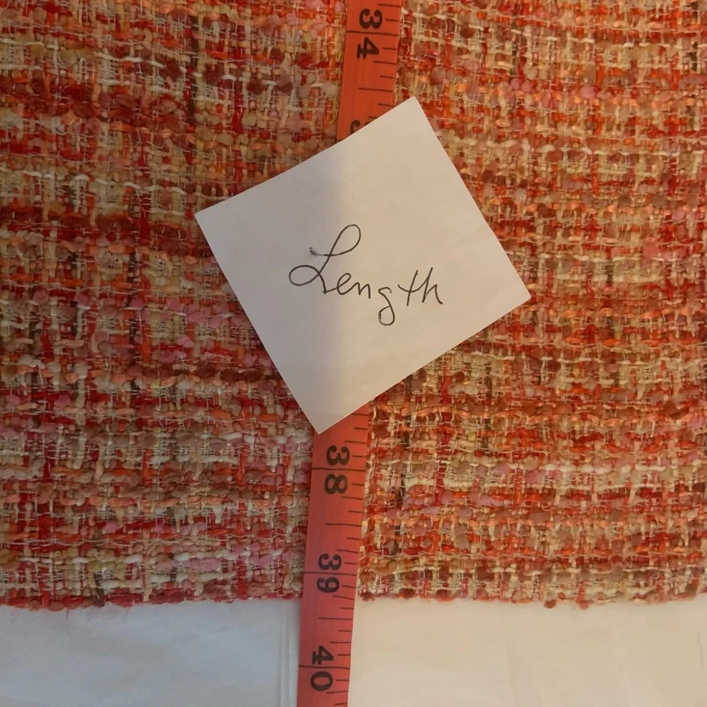 Talbots Pink Orange Red Tweed Sheath Dress Sleeveless Women’s Size 8 NWT - Picture 9 of 10